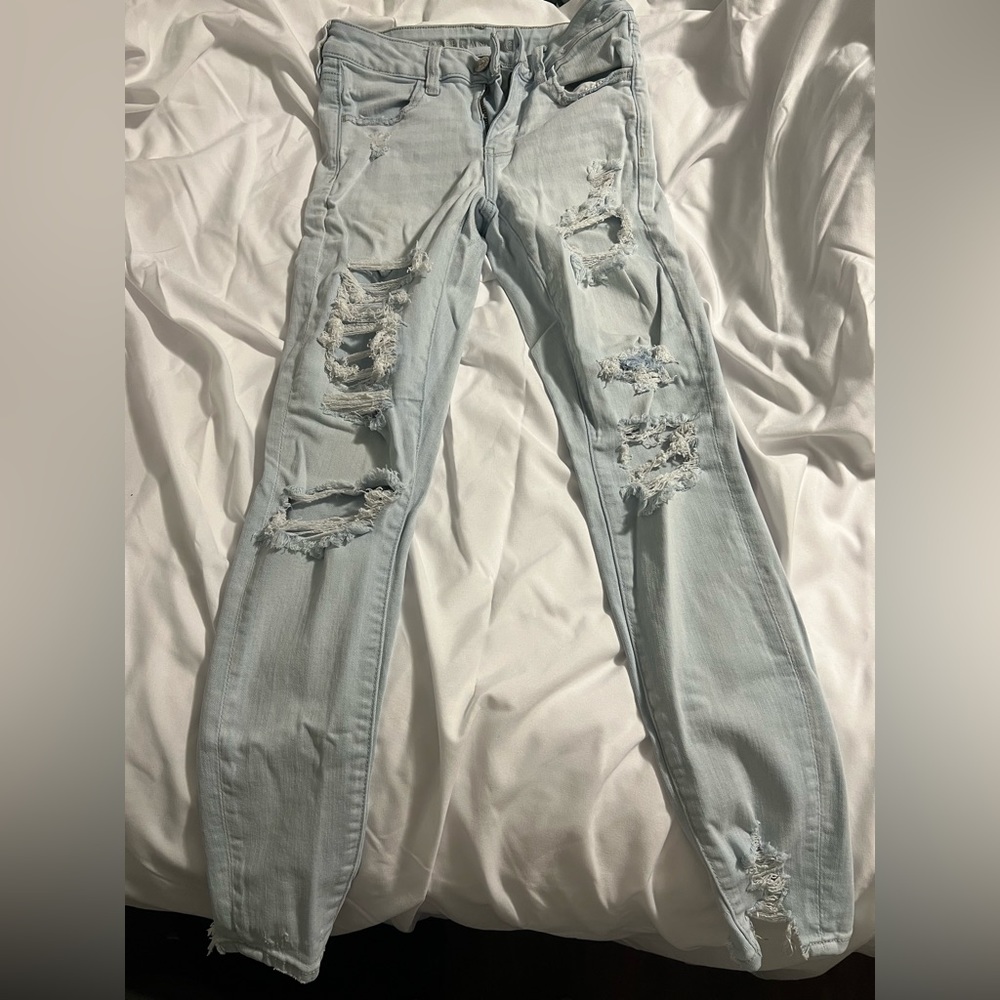 Pair of American eagle jeans